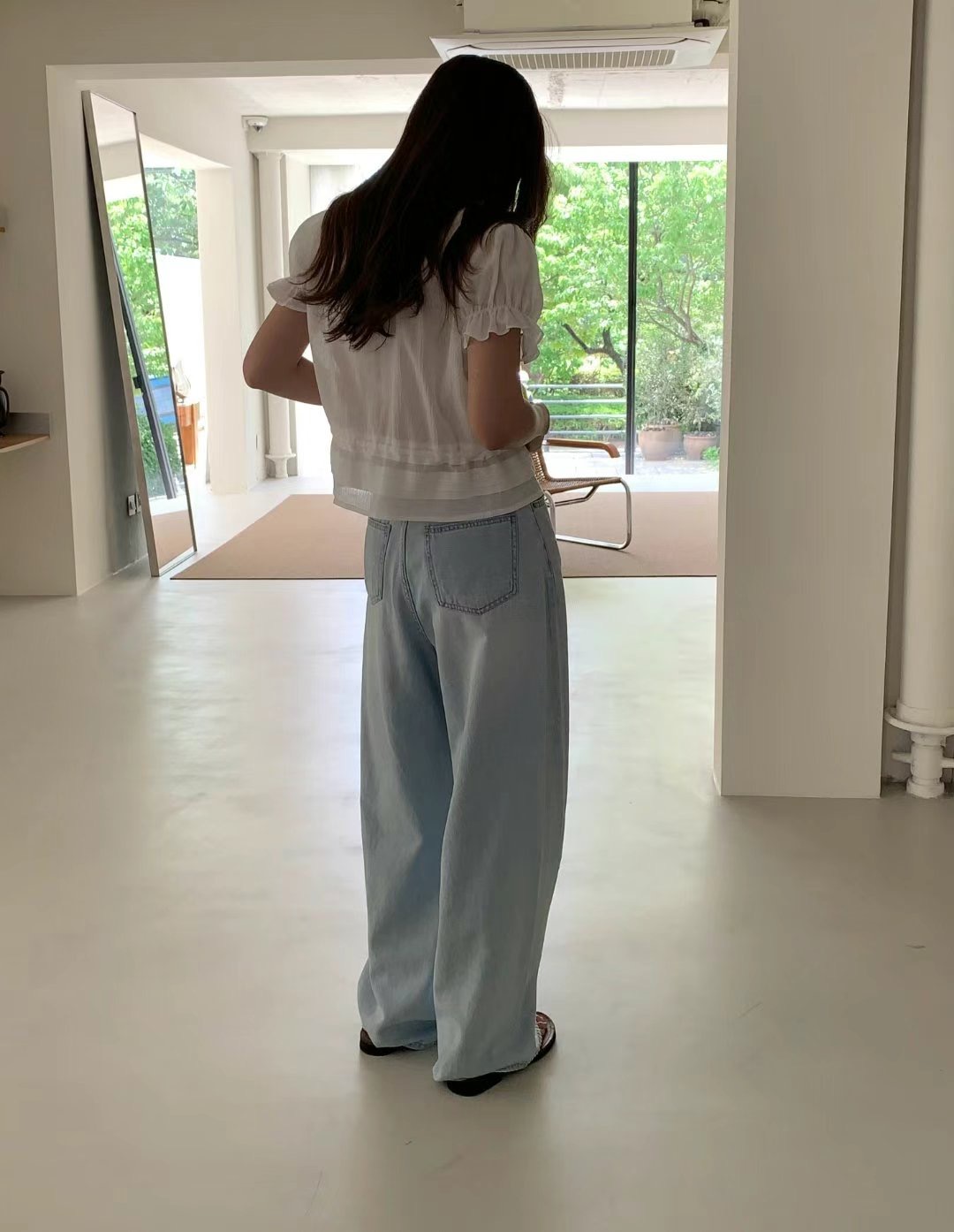 POMELO韓國直郵㊣女士新品熱賣休閑時尚職業真品推薦牛仔褲POMELO牛仔褲