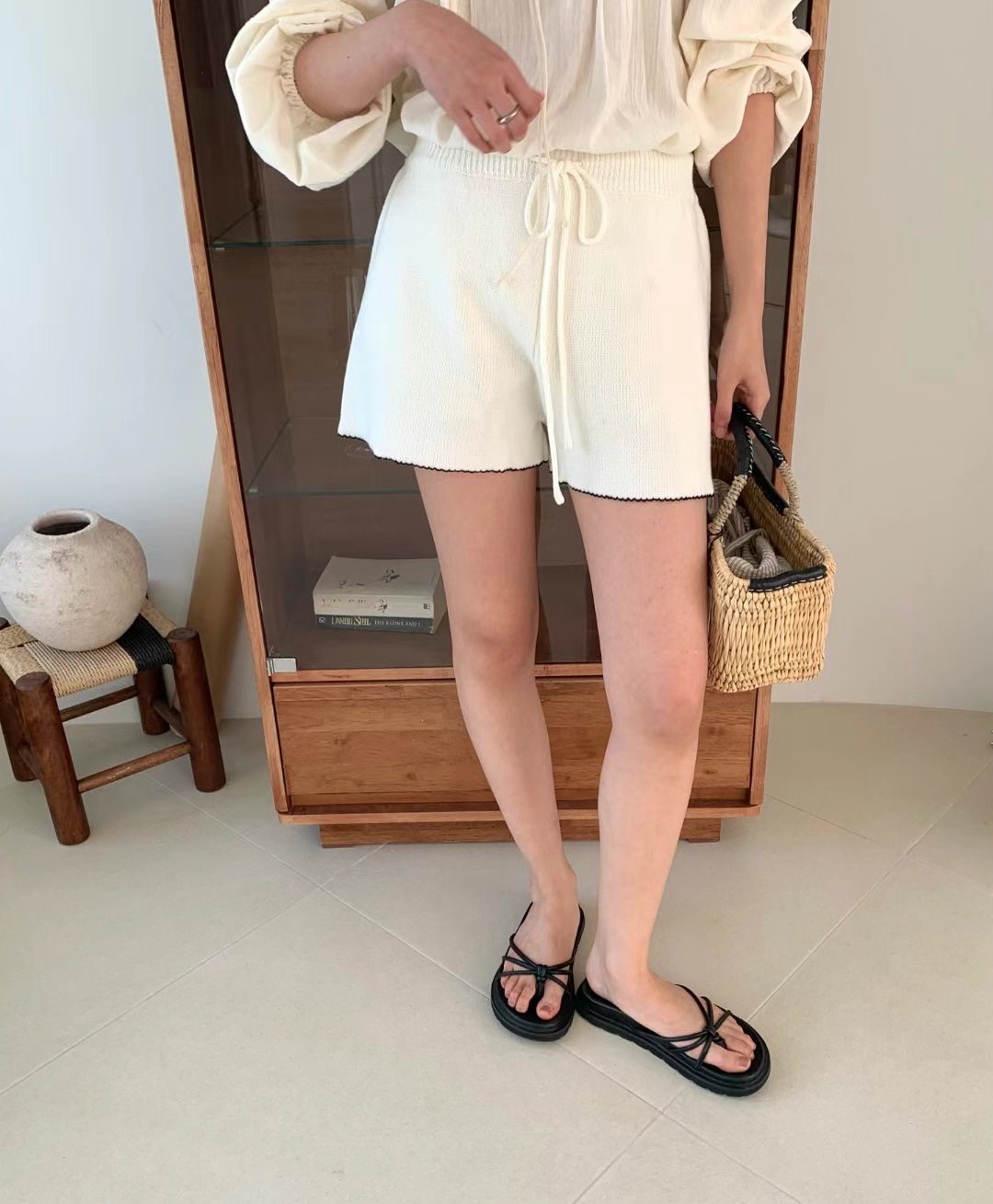 POMELO東大門㊣直郵女裝新品真品25春夏推薦職業休閑時尚短褲POMELO短褲