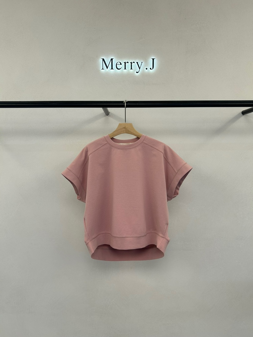 MERRY-J韓國直郵㊣女士新品熱賣25春夏真品推薦職業休閑T恤MERRY-JT恤