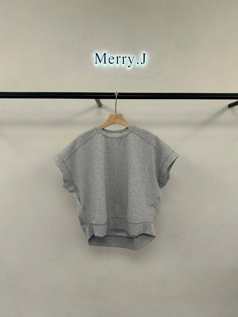 MERRY-J韓國直郵㊣女士新品熱賣25春夏真品推薦職業休閑T恤MERRY-JT恤圖色2