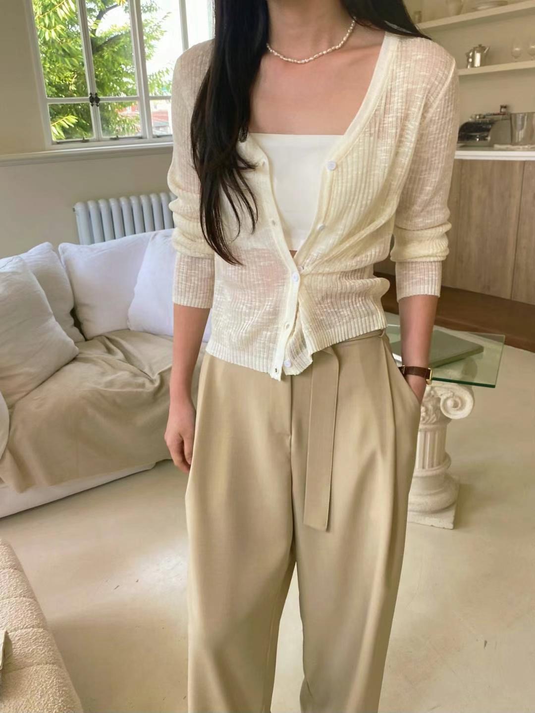 M.STORY東大門㊣實拍女裝新品人氣時尚熱賣25春夏休閑針織衫M.STORY針織衫