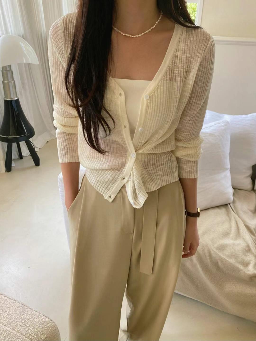 M.STORY東大門㊣實拍女裝新品人氣時尚熱賣25春夏休閑針織衫M.STORY針織衫圖色4