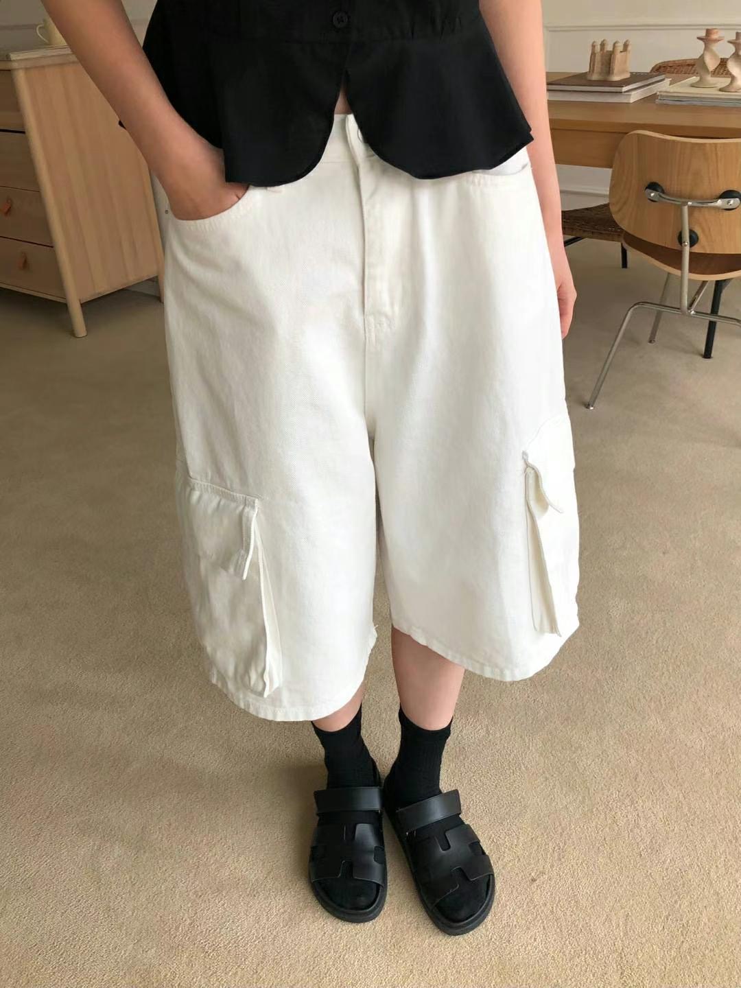 M.STORY東大門㊣直郵女士新品職業時尚熱賣25春夏休閑短褲M.STORY短褲圖色2