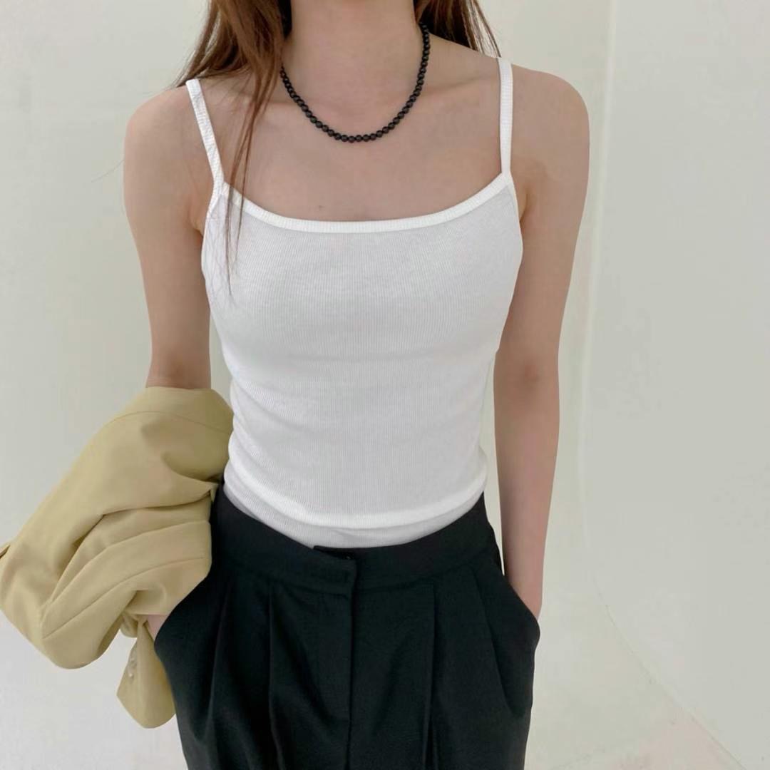 M.STORY韓國代購㊣女士新款職業休閑推薦時尚人氣吊帶背心M.STORY吊帶/背心圖色1