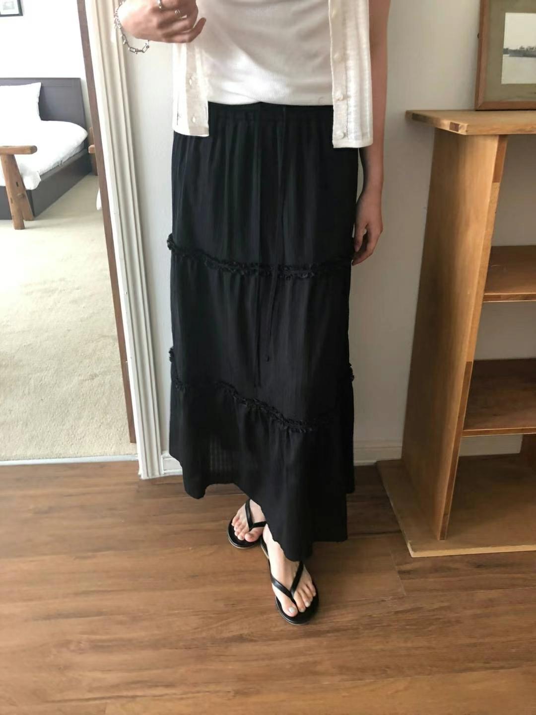 M.STORY韓國代購㊣女士新款推薦時尚真品熱賣休閑人氣長裙M.STORY長裙