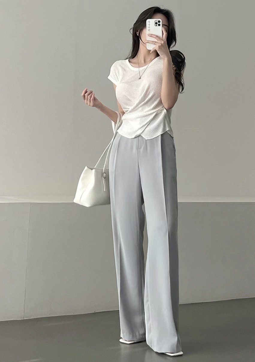 YUNI YUNI-유니유니-T東大門㊣實拍女裝新品25春夏休閑褲YUNI YUNI休閑褲
