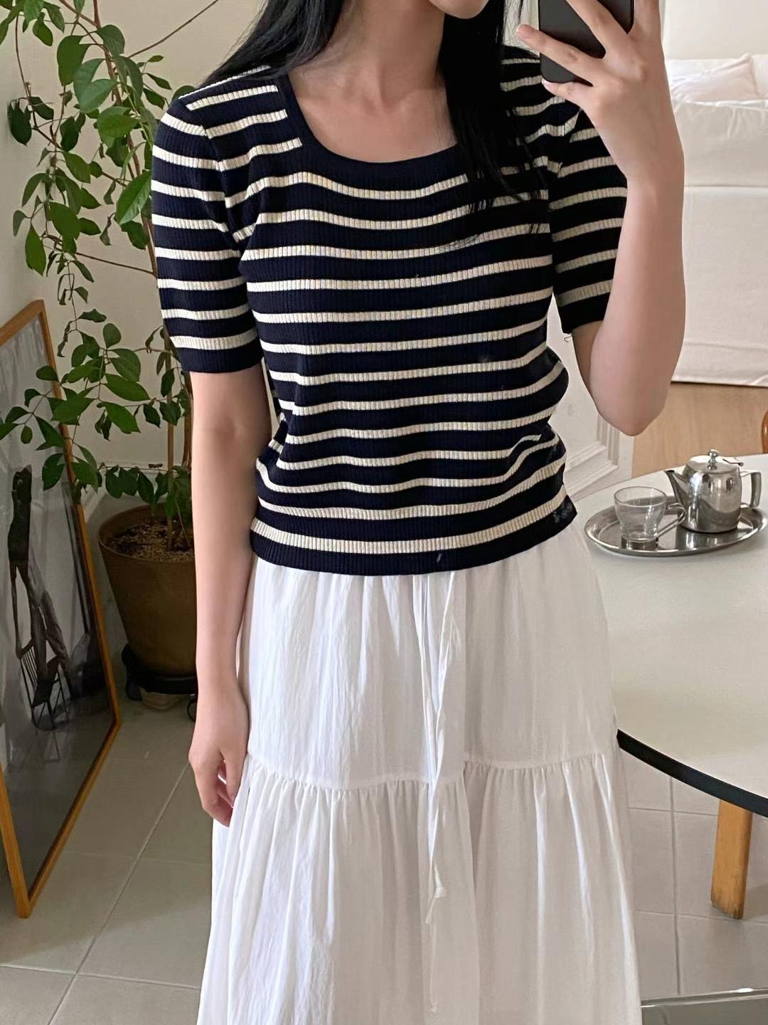 M.STORY韓國代購㊣女士新品真品休閑熱賣人氣職業時尚針織衫M.STORY針織衫