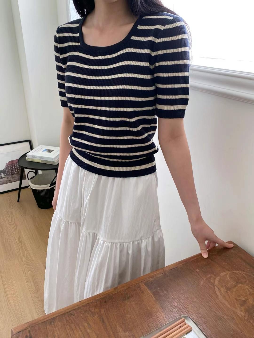 M.STORY韓國代購㊣女士新品真品休閑熱賣人氣職業時尚針織衫M.STORY針織衫圖色2