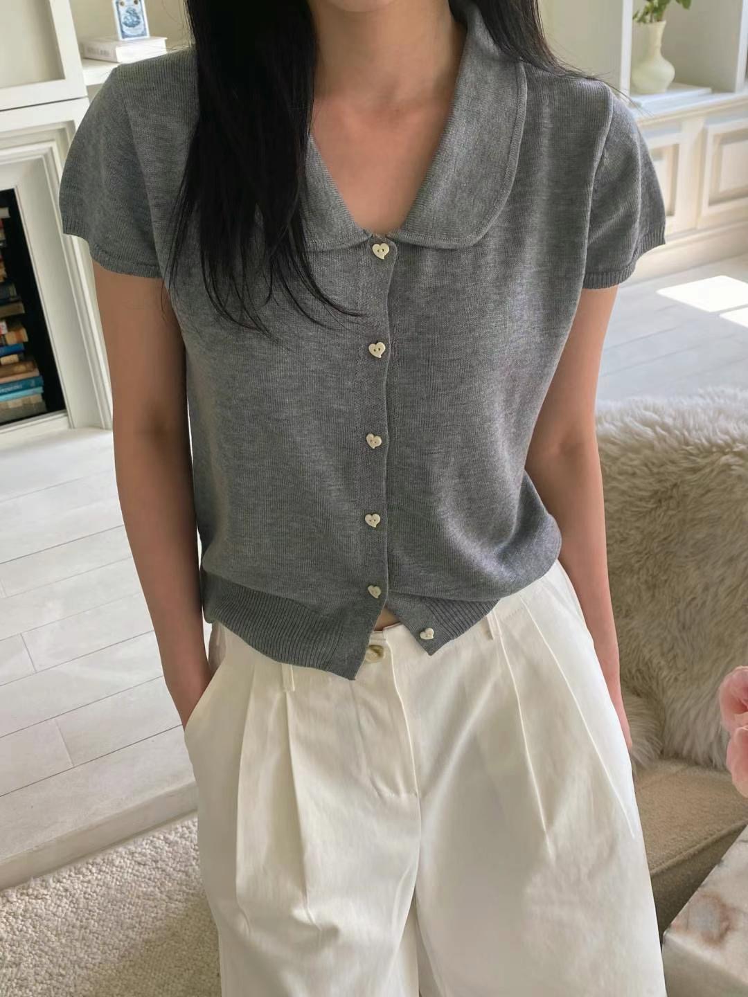M.STORY韓國代購㊣女士新款推薦時尚休閑真品職業針織衫圓領M.STORY針織衫圖色3