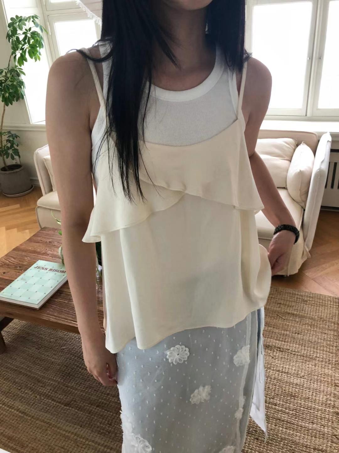 M.STORY韓國代購㊣女裝新品推薦職業休閑吊帶背心不含內搭M.STORY吊帶/背心圖色2