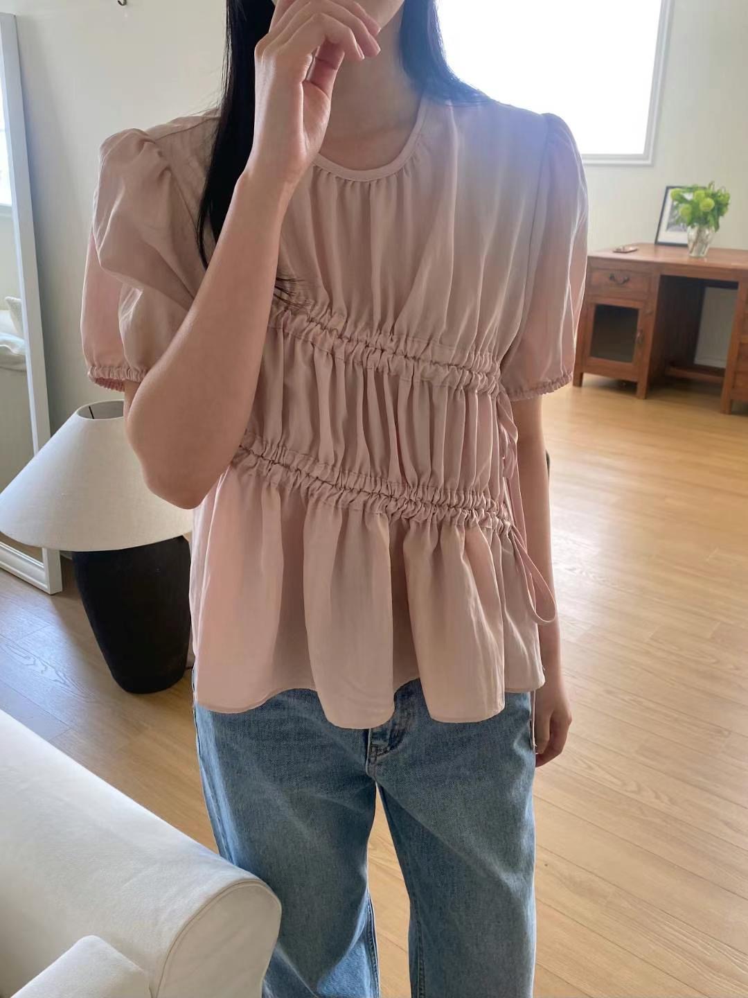 M.STORY東大門㊣直郵女裝新品真品熱賣時尚休閑襯衫蕾絲衫M.STORY襯衫/蕾絲衫