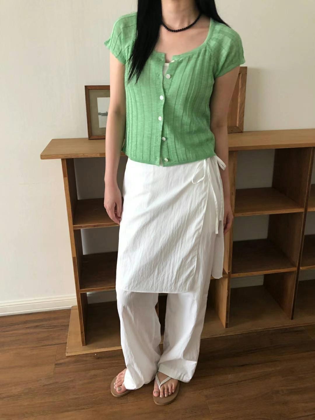 M.STORY東大門㊣代購女士新品人氣推薦針織衫不含內搭開衫M.STORY針織衫
