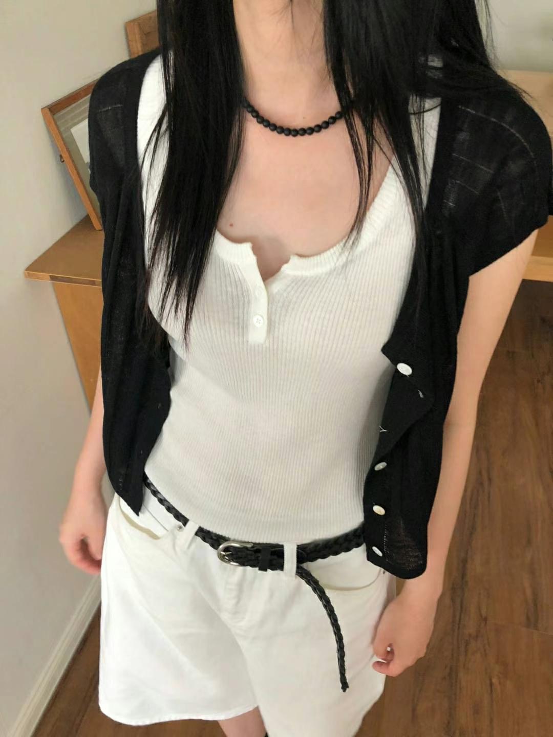 M.STORY東大門㊣代購女士新品人氣推薦針織衫不含內搭開衫M.STORY針織衫