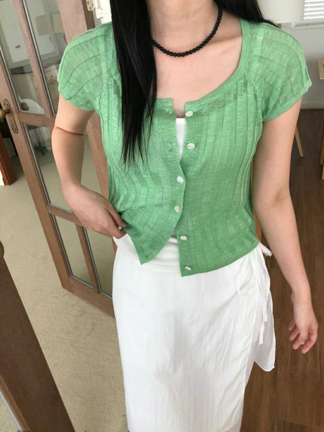 M.STORY東大門㊣代購女士新品人氣推薦針織衫不含內搭開衫M.STORY針織衫