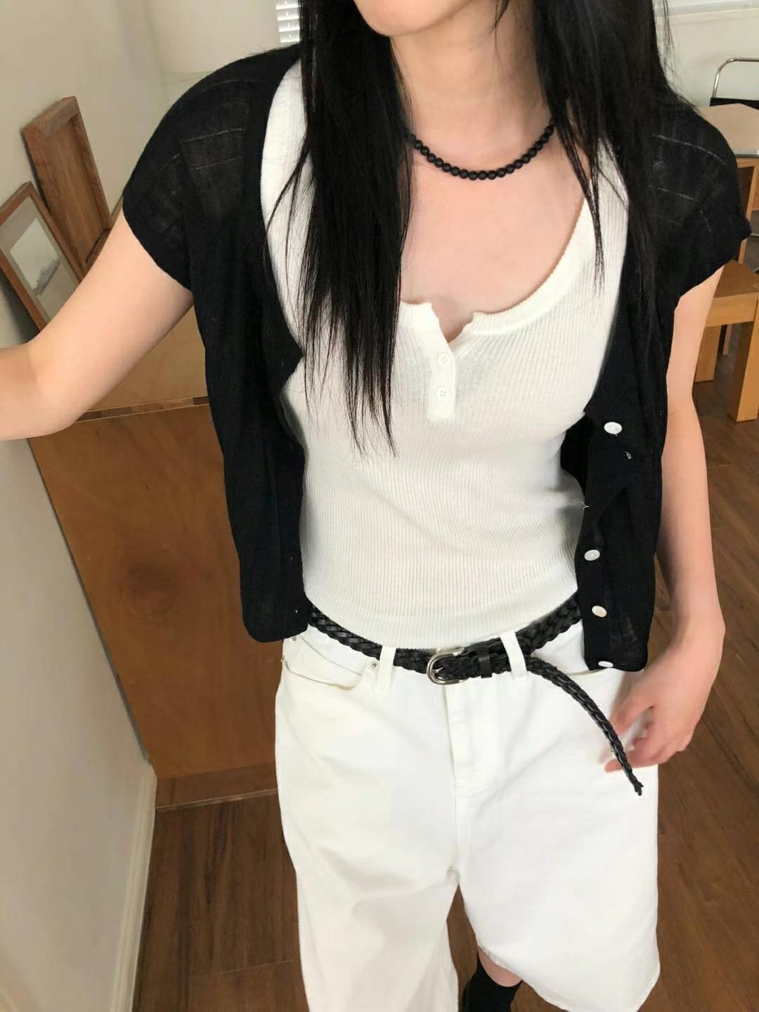 M.STORY東大門㊣代購女士新品人氣推薦針織衫不含內搭開衫M.STORY針織衫圖色4