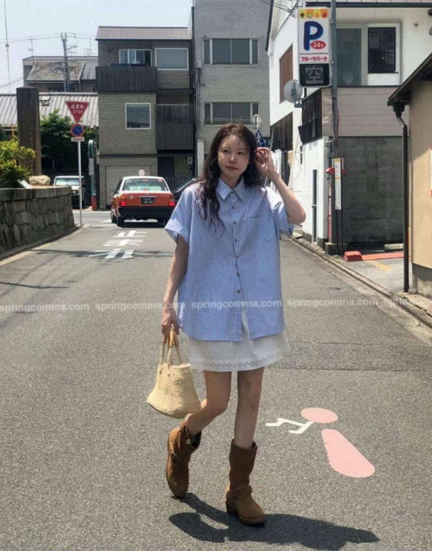 YUNI YUNI-유니유니-T東大門㊣實拍女裝新品25春夏短裙蕾絲YUNI YUNI短裙