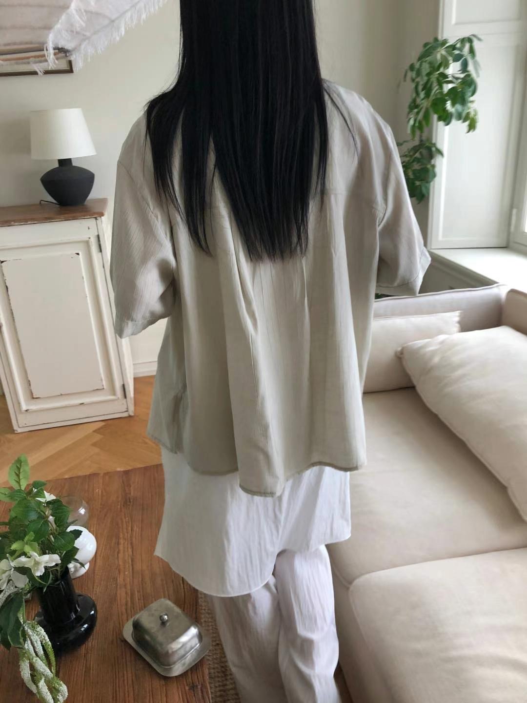 M.STORY東大門㊣直郵女裝新品25春夏時尚職業休閑襯衫蕾絲衫M.STORY襯衫/蕾絲衫