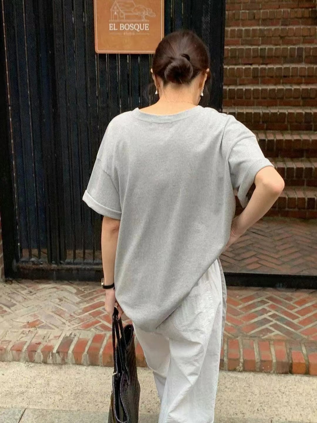 AREING東大門㊣實拍女裝新款時尚休閑職業人氣真品熱賣25春夏T恤AREINGT恤