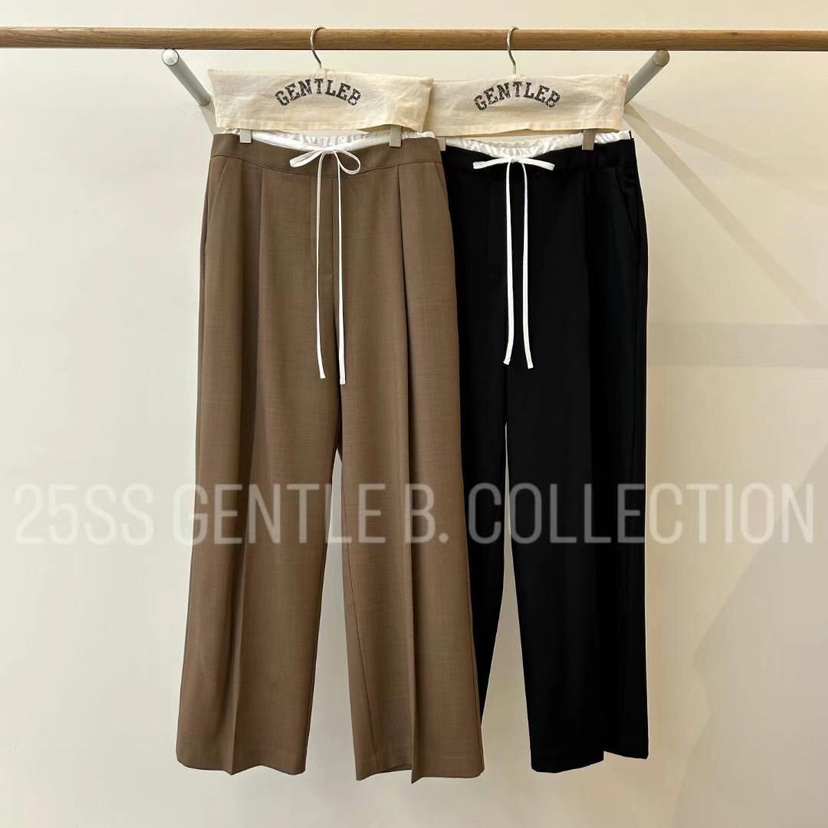 GENTLE B韓國代購㊣女士新款人氣職業推薦熱賣25春夏休閑褲GENTLE B休閑褲