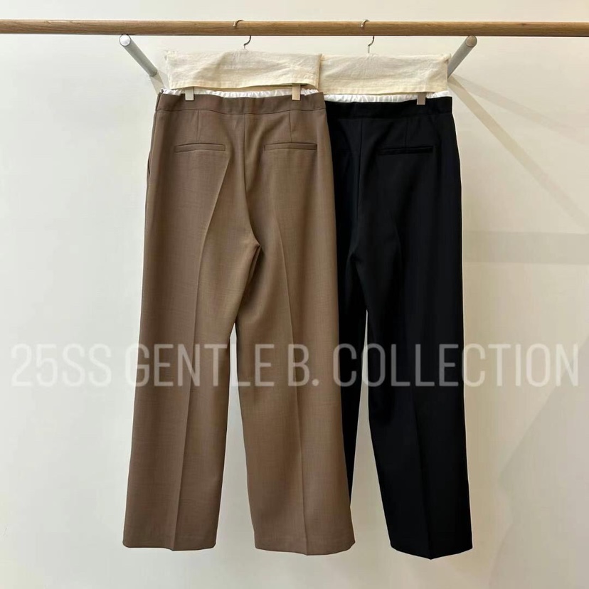 GENTLE B韓國代購㊣女士新款人氣職業推薦熱賣25春夏休閑褲GENTLE B休閑褲