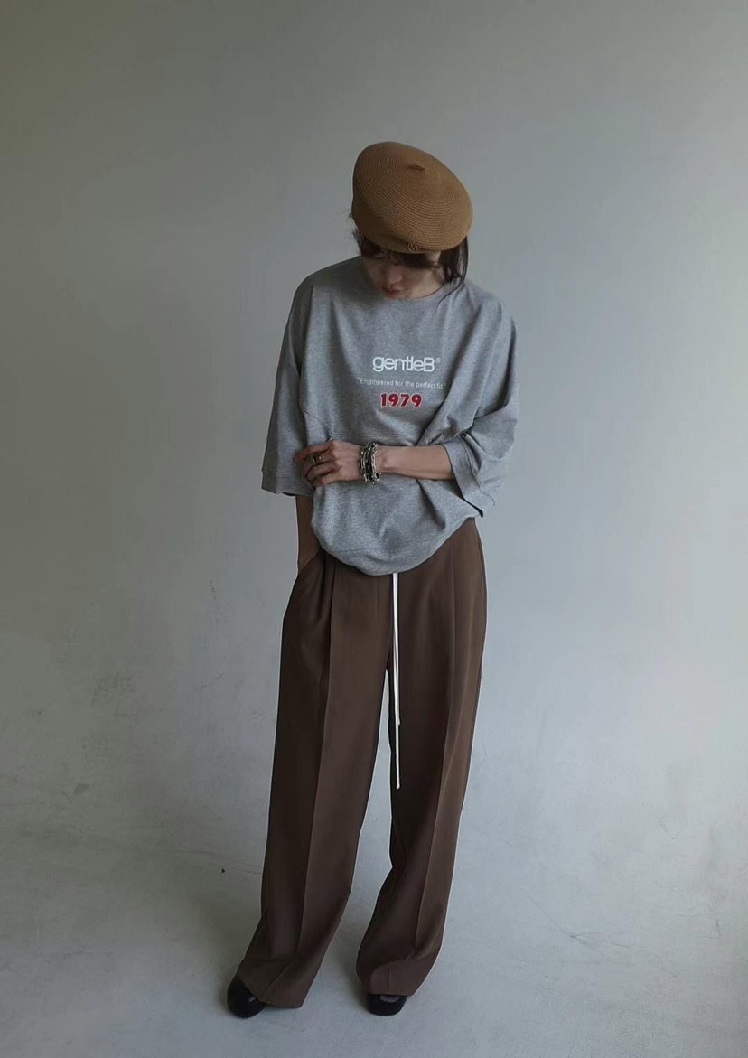 GENTLE B韓國代購㊣女士新款人氣職業推薦熱賣25春夏休閑褲GENTLE B休閑褲