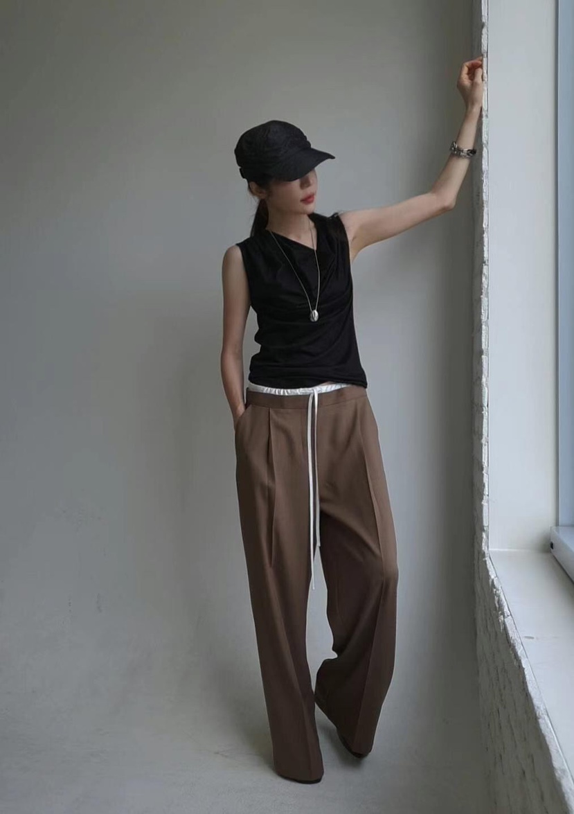 GENTLE B韓國代購㊣女士新款人氣職業推薦熱賣25春夏休閑褲GENTLE B休閑褲