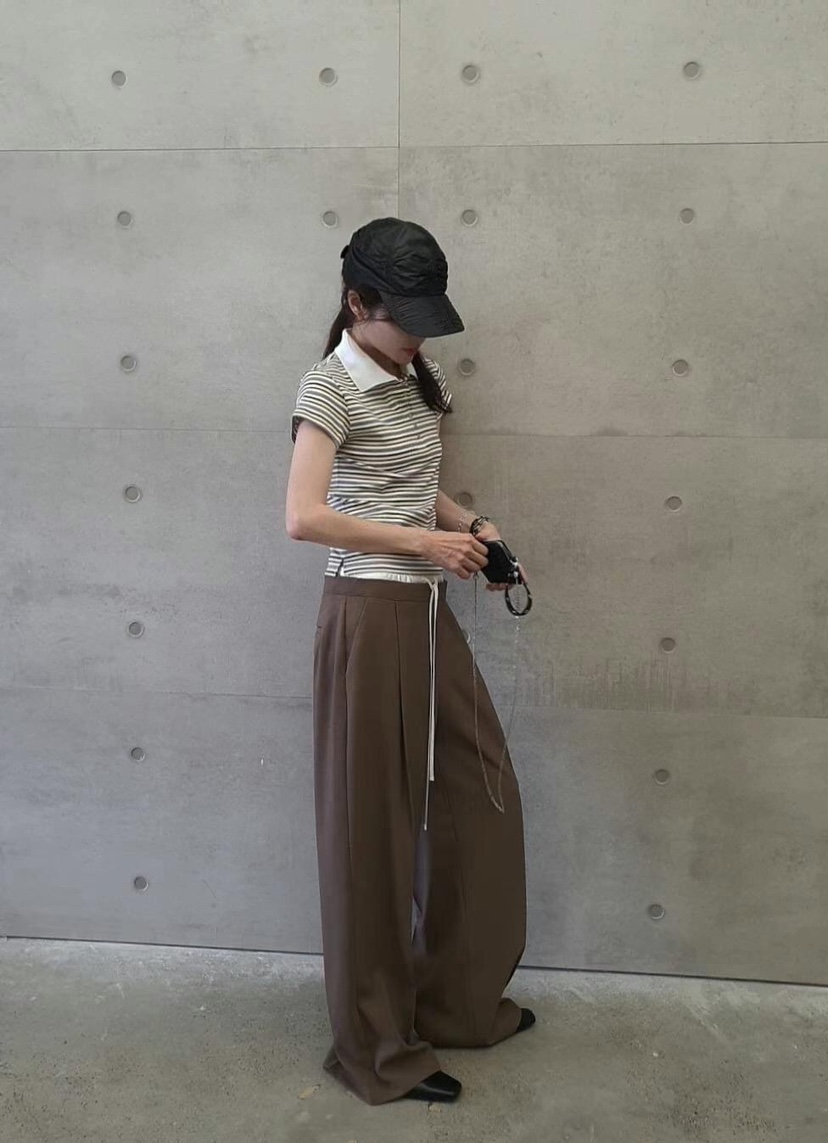 GENTLE B韓國代購㊣女士新款人氣職業推薦熱賣25春夏休閑褲GENTLE B休閑褲