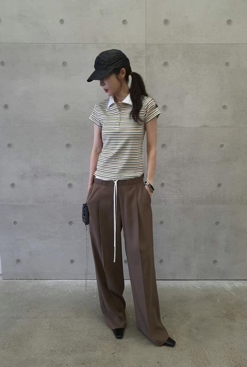 GENTLE B韓國代購㊣女士新款人氣職業推薦熱賣25春夏休閑褲GENTLE B休閑褲