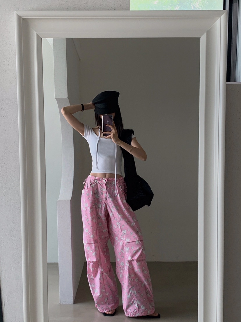 VERANDA東大門㊣實拍女裝新款休閑25春夏職業熱賣推薦休閑褲VERANDA休閑褲