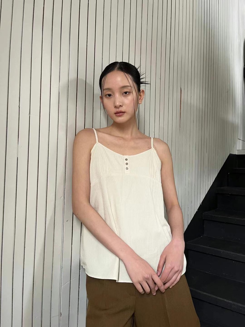 GENTLE B東大門㊣實拍女士新品人氣25春夏職業吊帶背心條紋GENTLE B吊帶/背心