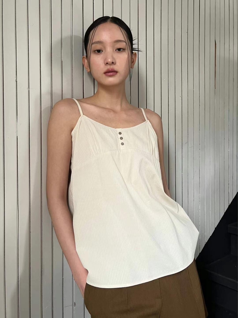 GENTLE B東大門㊣實拍女士新品人氣25春夏職業吊帶背心條紋GENTLE B吊帶/背心