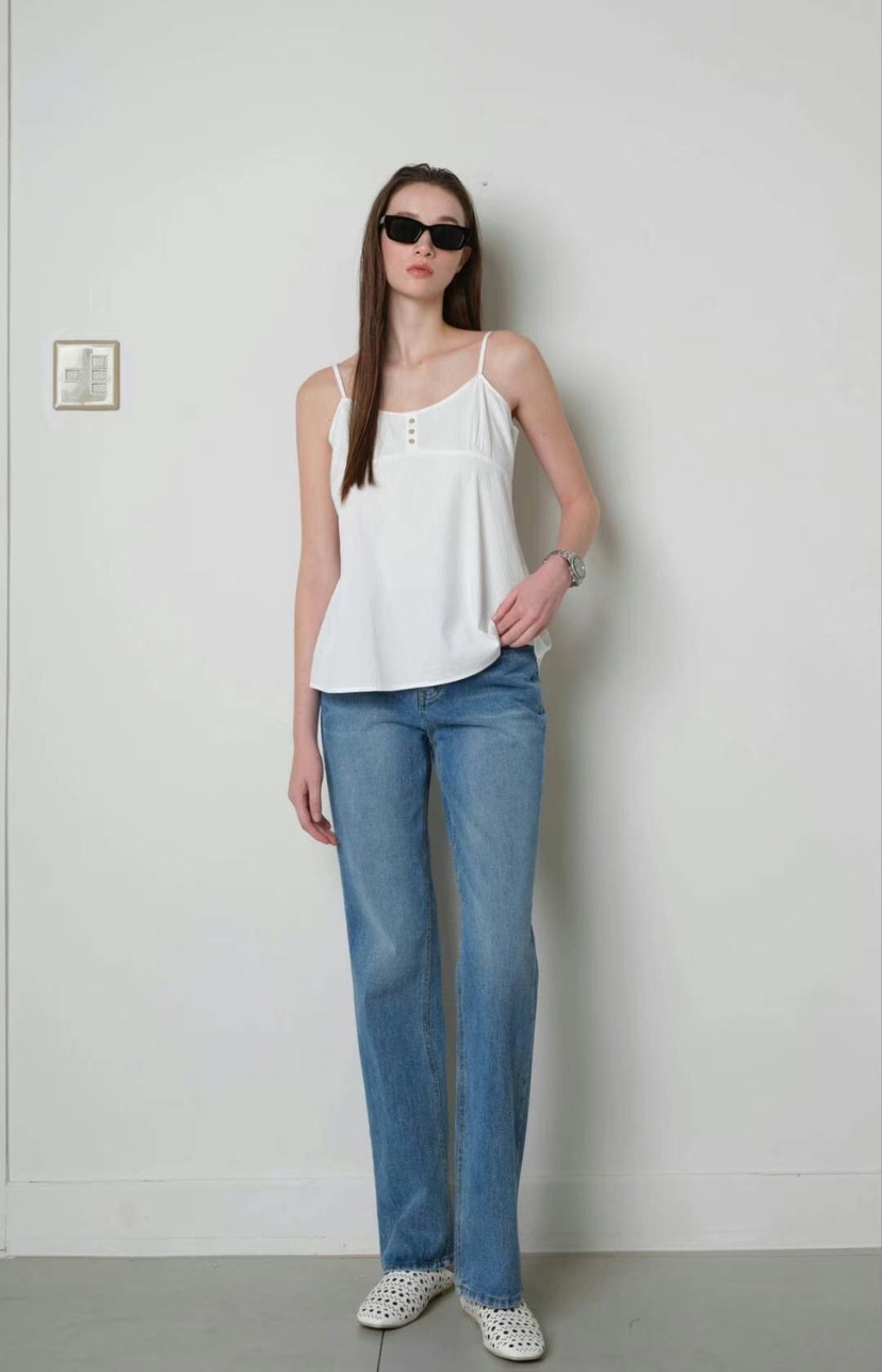GENTLE B東大門㊣實拍女士新品人氣25春夏職業吊帶背心條紋GENTLE B吊帶/背心