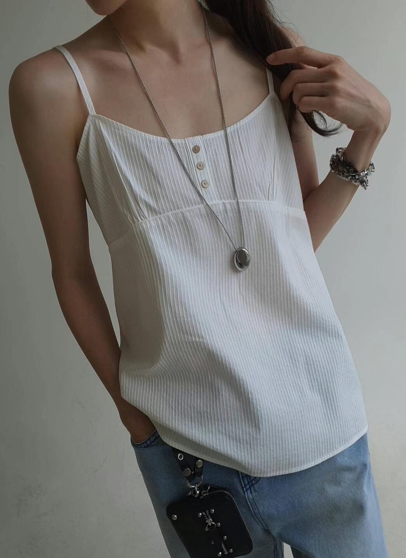 GENTLE B東大門㊣實拍女士新品人氣25春夏職業吊帶背心條紋GENTLE B吊帶/背心