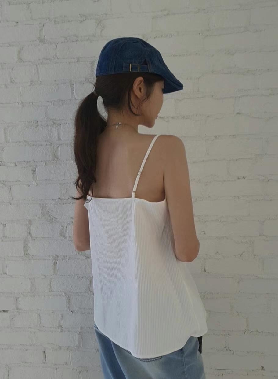 GENTLE B東大門㊣實拍女士新品人氣25春夏職業吊帶背心條紋GENTLE B吊帶/背心