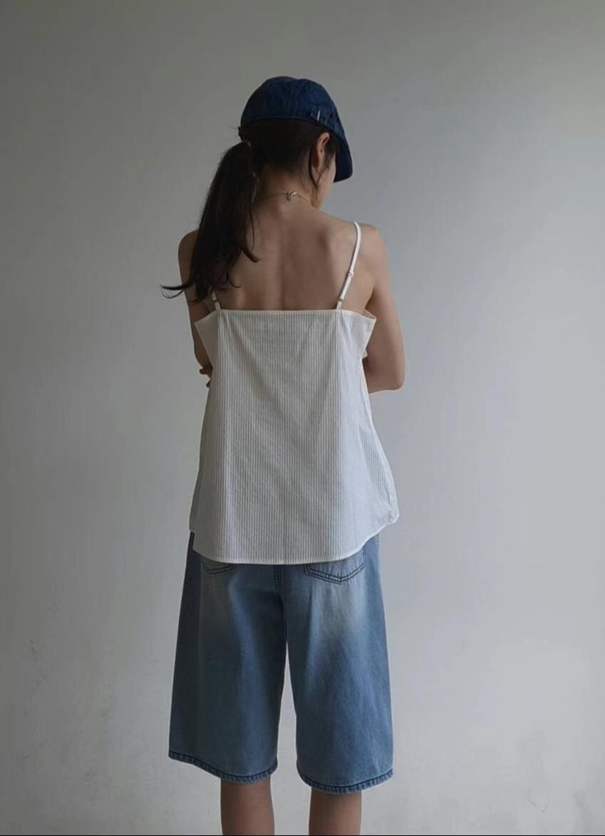 GENTLE B東大門㊣實拍女士新品人氣25春夏職業吊帶背心條紋GENTLE B吊帶/背心