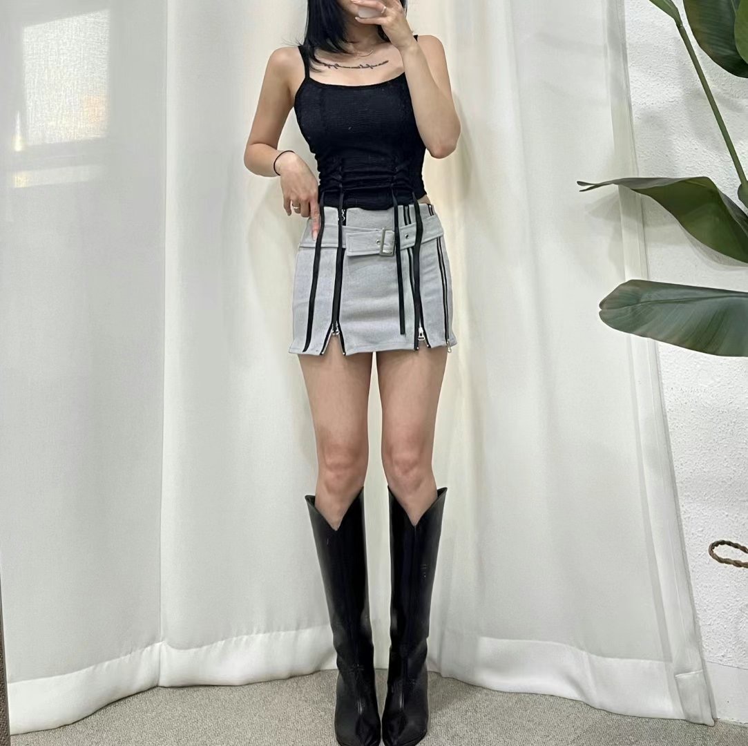 BOY MEET GIRL-T東大門㊣實拍女裝新款人氣25春夏職業短裙BOY MEET GIRL-T短裙圖色2