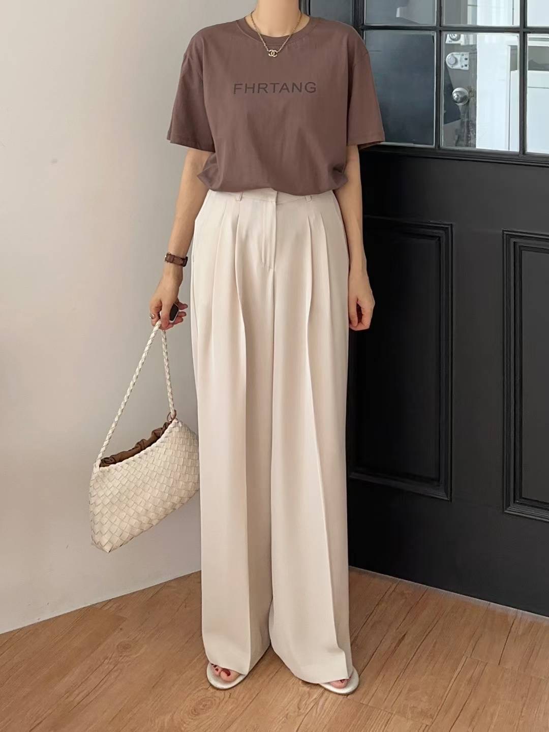 HIGHEND東大門㊣代購女裝新品25春夏真品熱賣推薦時尚休閑褲HIGHEND休閑褲圖色1