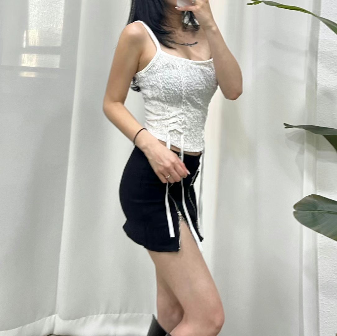 BOY MEET GIRL-T韓國直郵㊣女士新品25春夏職業吊帶背心BOY MEET GIRL-T吊帶/背心