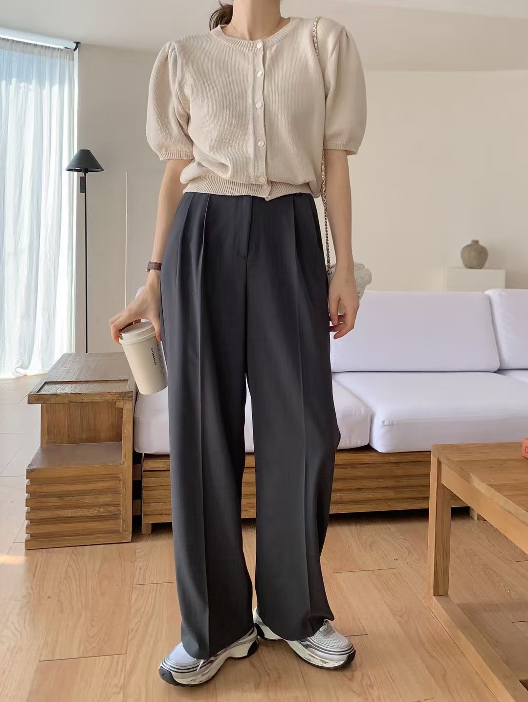 HIGHEND東大門㊣代購女裝新款休閑真品職業時尚熱賣25春夏休閑褲HIGHEND休閑褲