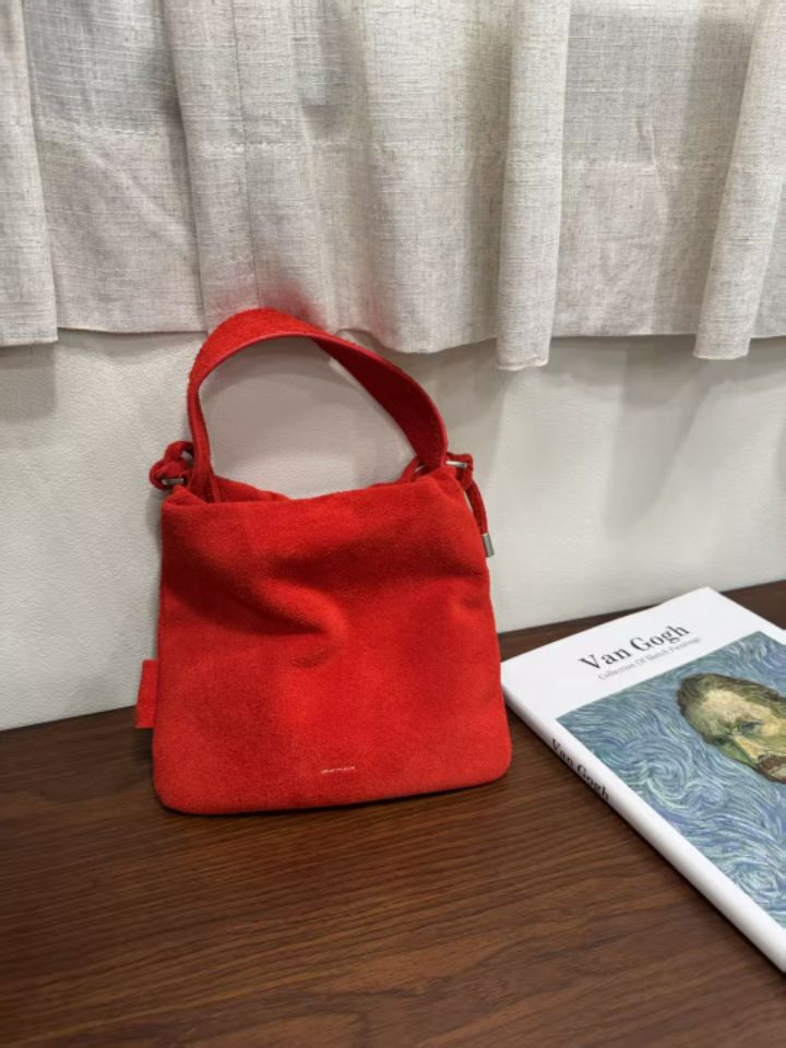 TROUVAILLE東大門㊣直郵女裝新品推薦25春夏時尚手提包牛皮絨TROUVAILLE手提包
