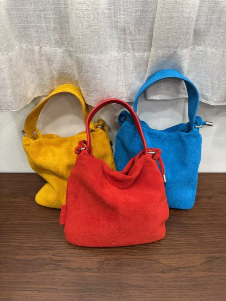 TROUVAILLE東大門㊣直郵女裝新品推薦25春夏時尚手提包牛皮絨TROUVAILLE手提包