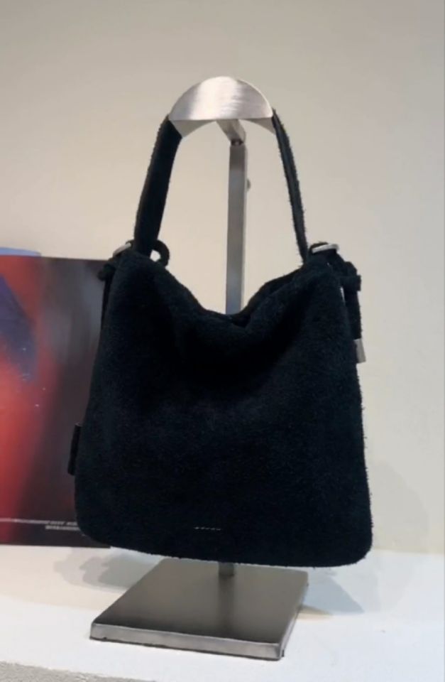 TROUVAILLE東大門㊣直郵女裝新品推薦25春夏時尚手提包牛皮絨TROUVAILLE手提包圖色5