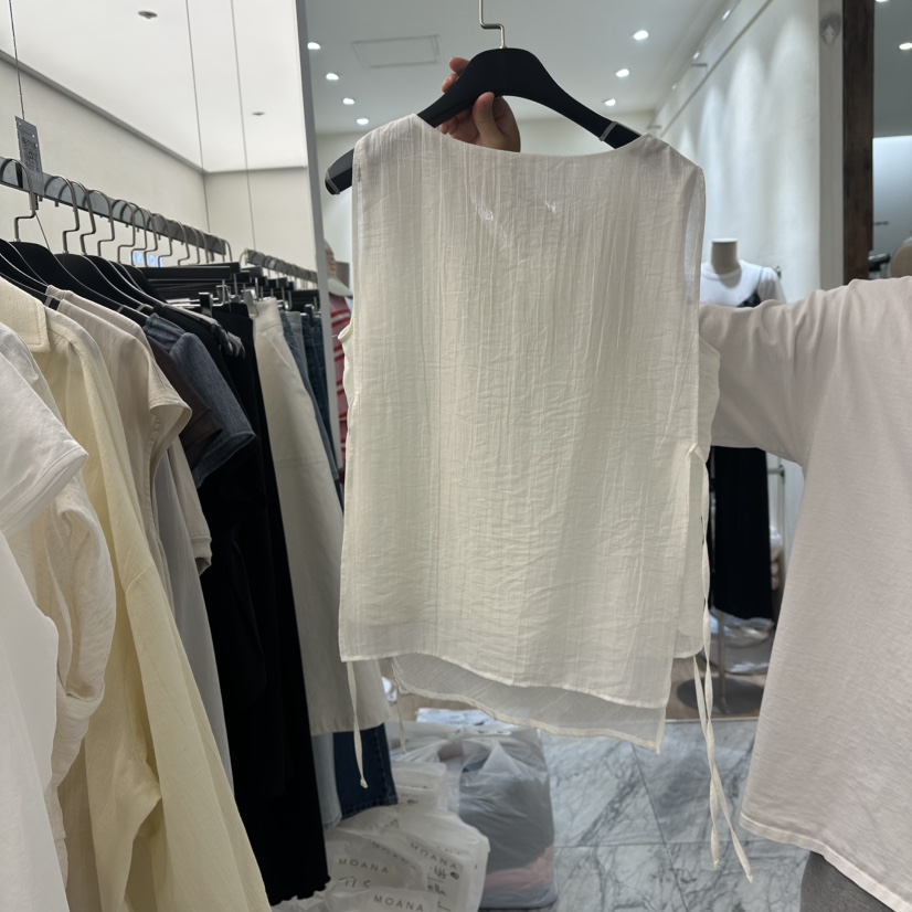 MOANA東大門㊣實拍女裝新品職業25春夏真品推薦時尚吊帶背心MOANA吊帶/背心