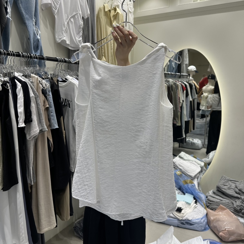 AT THE END東大門㊣代購女士新品推薦時尚休閑人氣吊帶背心AT THE END吊帶/背心