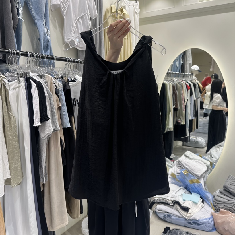 AT THE END東大門㊣代購女士新品推薦時尚休閑人氣吊帶背心AT THE END吊帶/背心圖色3