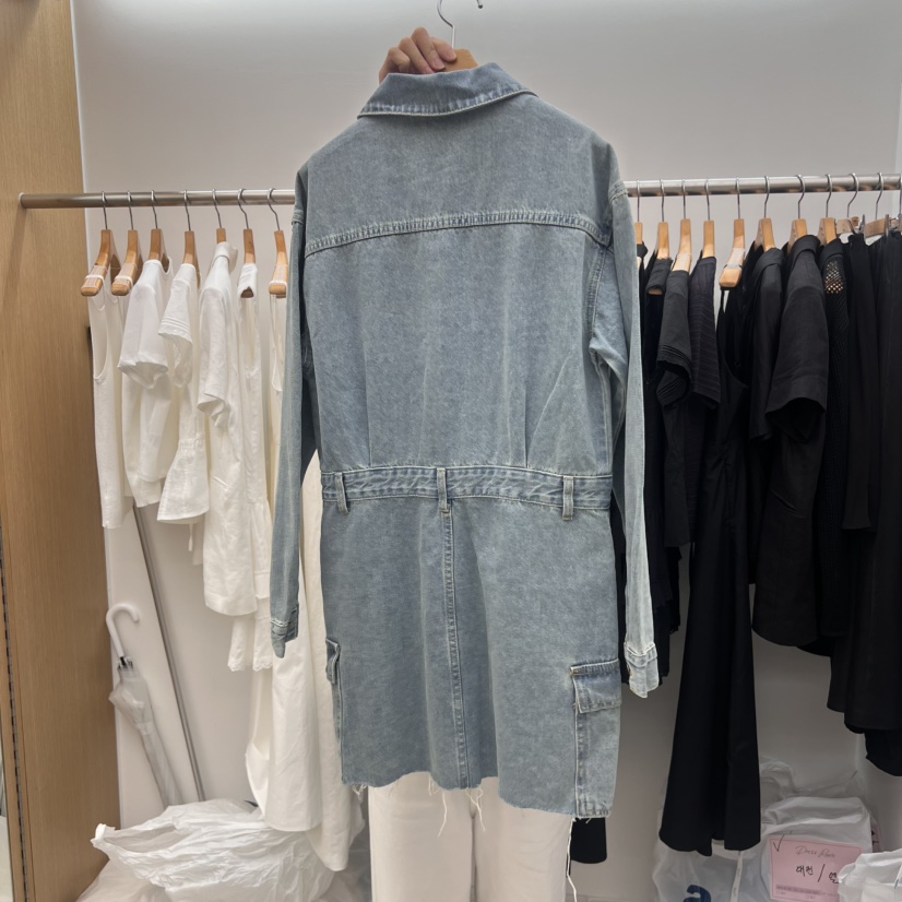 DRESS ROOM東大門㊣實拍女士新款25春夏職業推薦時尚連衣裙DRESS ROOM連衣裙