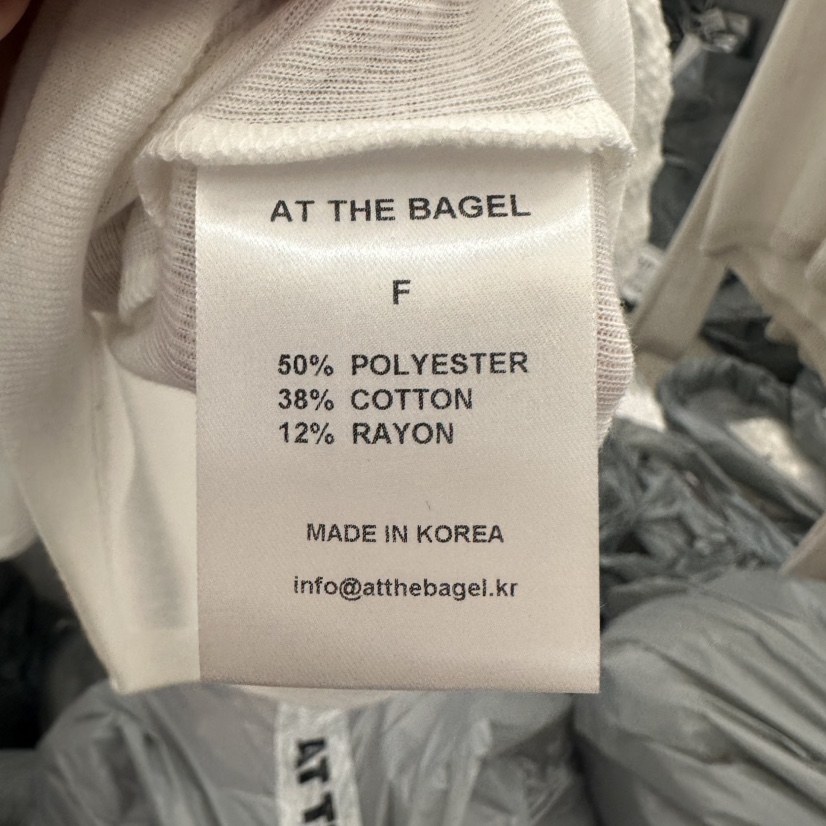 AT THE BAGEL東大門㊣實拍女士新款人氣休閑25春夏推薦T恤AT THE BAGELT恤