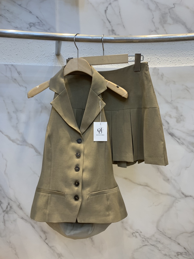 OLIVE TrEE東大門㊣實拍女裝新款休閑熱賣25春夏推薦裙褲套裝OLIVE TrEE裙褲