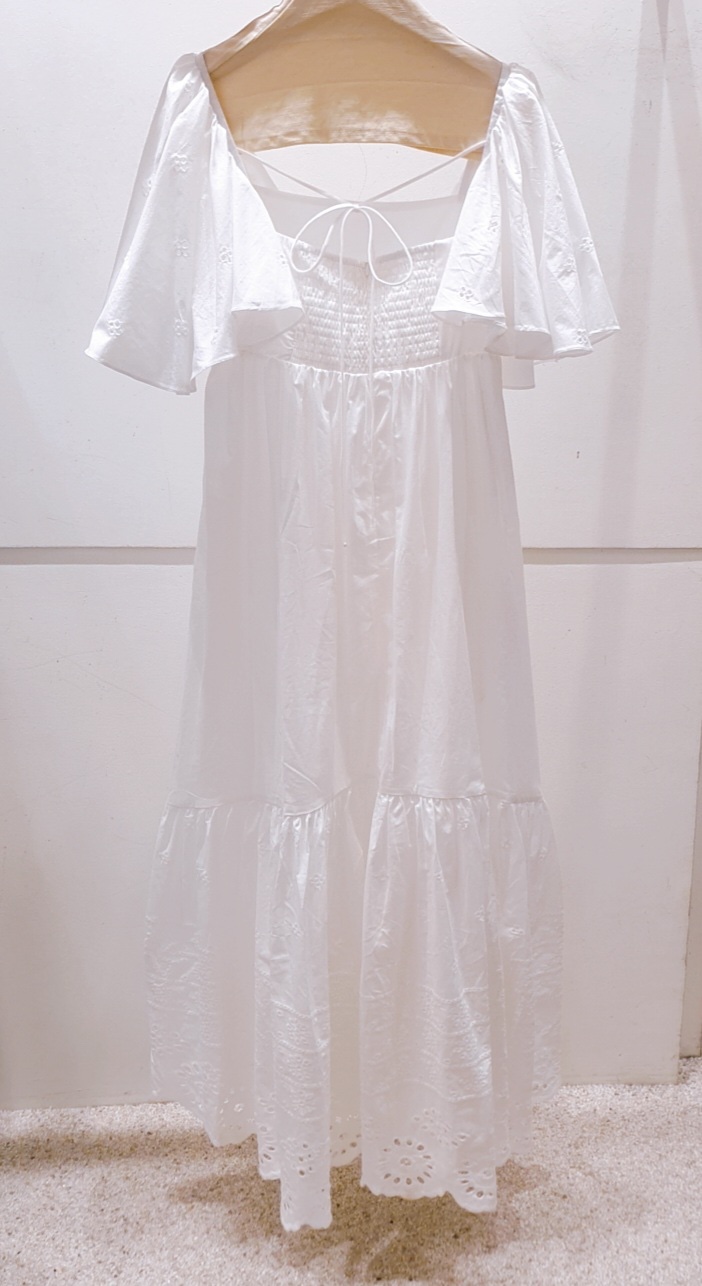 AWESOME-P韓國代購㊣女裝新款25春夏職業真品休閑連衣裙棉質AWESOME-P連衣裙