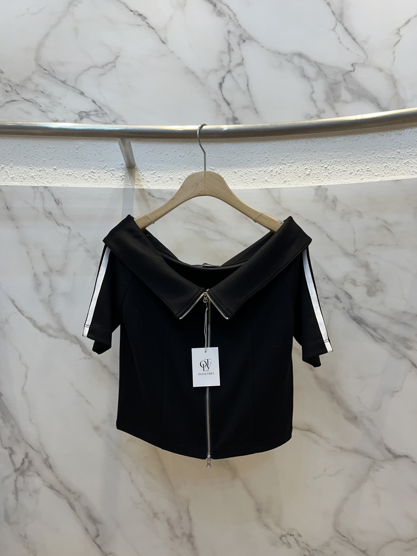 OLIVE TrEE韓國直郵㊣女裝新品時尚真品職業推薦25春夏T恤OLIVE TrEET恤圖色2